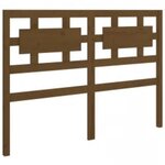 vidaXL Cadre de lit sans matelas marron miel 200x200 cm bois massif