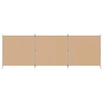 vidaXL Paravent 4 panneaux Beige 525 x 180 cm Tissu