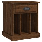 vidaXL Tables de chevet 2 Pièces chêne marron 43x36x50 cm