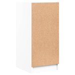 vidaXL Armoire latérale avec portes en verre blanc 35x37x75 5 cm
