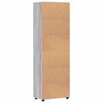 vidaXL Haut Armoire avec étagère FLORIN Gris Sonoma 60 x 35 x 182 cm