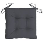 vidaXL Coussins de chaise lot de 6 anthracite 40x40x7 cm