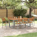 vidaXL Chaise de jardin 8 Pièces Marron 56 x 57 x 87 cm