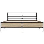 vidaXL Cadre de lit sans matelas chêne sonoma 160x200 cm