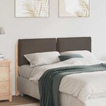 vidaXL Tête de lit capitonnée Gris Naturel et Clair 120 cm Pin massif