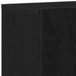 vidaXL Meuble TV Chêne noir 80x30x41 cm Bois d'ingénierie