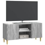 vidaXL Meuble TV 102 x 34 5 x 50 cm Sonoma gris Bois d'ingénierie