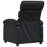 vidaXL Fauteuil de massage inclinable Noir Similicuir