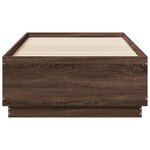 vidaXL Cadre de lit sans matelas chêne marron 75x190 cm