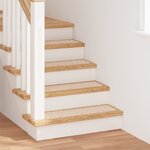 Tapis de marche vidaXL avec support en latex Crème 20x75 cm