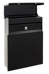 Boîte aux Lettres en Acier  Figure E6704  Serrure Protégée  Noir