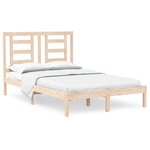 vidaXL Cadre de lit sans matelas 120x190 cm bois massif