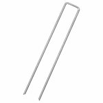 vidaXL Piquets de sol en forme de U 50 Pièces 20x4 cm acier galvanisé