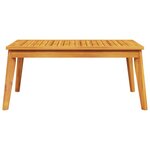 vidaXL Salon de jardin avec coussins 5 Pièces Bois d'acacia solide
