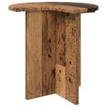 vidaXL Table d'appoint avec stockage 2 Pièces Bois ancien Ø 39 x 38 cm