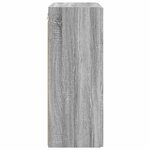 vidaXL Meuble TV mural Gris Sonoma 59 5 x 31 x 80 cm Bois d'ingénierie