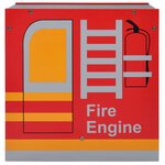 vidaXL Jeu de table et chaises d'enfants 3 Pièces Camion de pompiers Bois