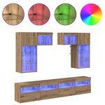 vidaXL Meubles TV muraux 6 Pièces Bois Ancien 100 x 30 x 40 cm