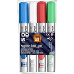 Marqueur craie  pointe ogive  set de 4 'CLASSIQUE' WONDAY