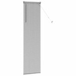 vidaXL Store de Fenêtre avec des rideaux Argenté 80 x 130 cm Aluminium