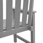vidaXL Chaise de jardin. 4 Pièces Gris clair 65.5 x 55.5 x 88cm Plastique