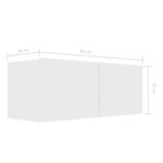 vidaXL Ensemble de meubles TV 8 Pièces Blanc Bois d'ingénierie