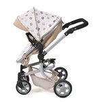 Bayer Chic 2000 595-63 - Poussette pour poupée combinée 2 en 1 Mika Beige avec oursons