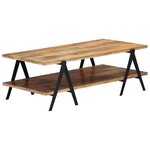 vidaXL Table basse 115x60x40 cm Bois de manguier massif