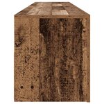 vidaXL Meuble TV avec lumières LED vieux bois bois d'ingénierie