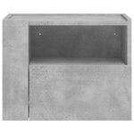 vidaXL Tables de chevet murales 2 Pièces gris béton 45x30x35 cm