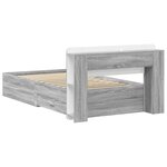vidaXL Cadre de lit avec rangement Sonoma gris 80 x 200 cm