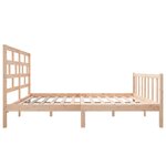 vidaXL Cadre de lit Bois de pin massif 140x200 cm