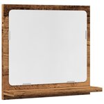 vidaXL Armoire à miroir de salle de bain vieux bois bois d'ingénierie