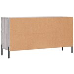 vidaXL Banc à chaussures sonoma gris 102x35x55 cm bois d'ingénierie