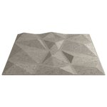 vidaXL Panneaux muraux 48 Pièces gris béton 50x50 cm XPS 12 m² losange