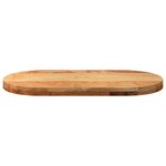 vidaXL Dessus de table 80x40x4 cm bois de chêne massif ovale