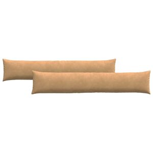 vidaXL Coussins de canapé 2 Pièces Marron 200 x 40 cm