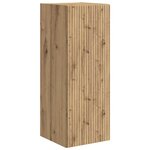 vidaXL Meuble TV mural Chêne artisan 30 x 31 x 80 cm Bois d'ingénierie