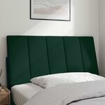vidaXL Coussin de tête de lit Hanko vert foncé 100 cm velours