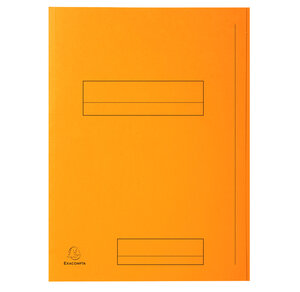 Paquet de 50 chemises 2 rabats JURA en carte 240 grammes orange EXACOMPTA