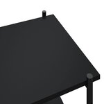 vidaXL Étagère à 5 niveaux Noir 80x40x163 cm