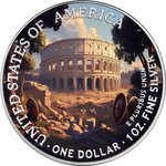 Pièce de monnaie en Argent 1 Dollar g 31.1 (1 oz) Millésime 2024 Imperial Women ROME