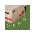 Pack and Move- Lot 20 Cartons Déménagement Premium - 60 X 30 X 30 Cm - Extrême Résistance 25KG - Réutilisable - Poignées Renforcées - 1 Adhésif Offert