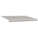 Store rétractable manuel vidaXL avec lumière gris clair 450x350 cm