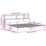 vidaXL Cadre de lit sans matelas blanc 180x200 cm bois massif de pin