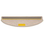 vidaXL Tapis d'escalier autocollants 30 Pièces 65x21x4 cm beige foncé