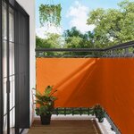 vidaXL Écran de balcon Orange 110 x 700 cm Tissu Oxford