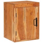 vidaXL Table de chevet Marron 35 x 33 x 48 cm Bois massif d'acacia