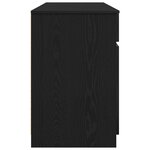 Bureau vidaXL Noir Chêne 140x49x76 cm Bois d'ingénierie