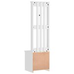 vidaXL Portemanteau SANDNES blanc 45x40x159 5 cm bois massif pin